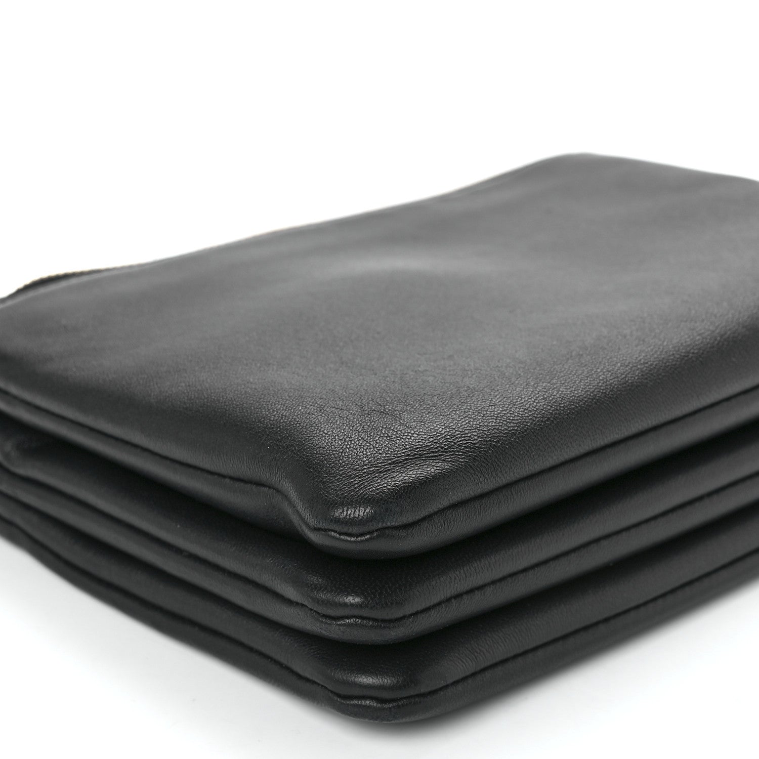Celine Lambskin Small Trio Crossbody Bag Black 12 of 13
