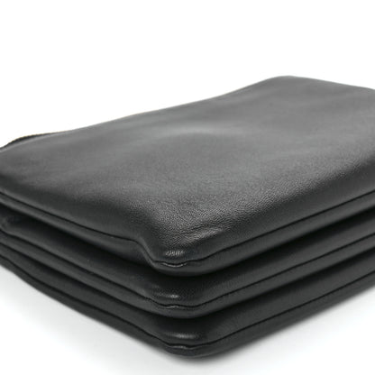 Celine Lambskin Small Trio Crossbody Bag Black 12 of 13