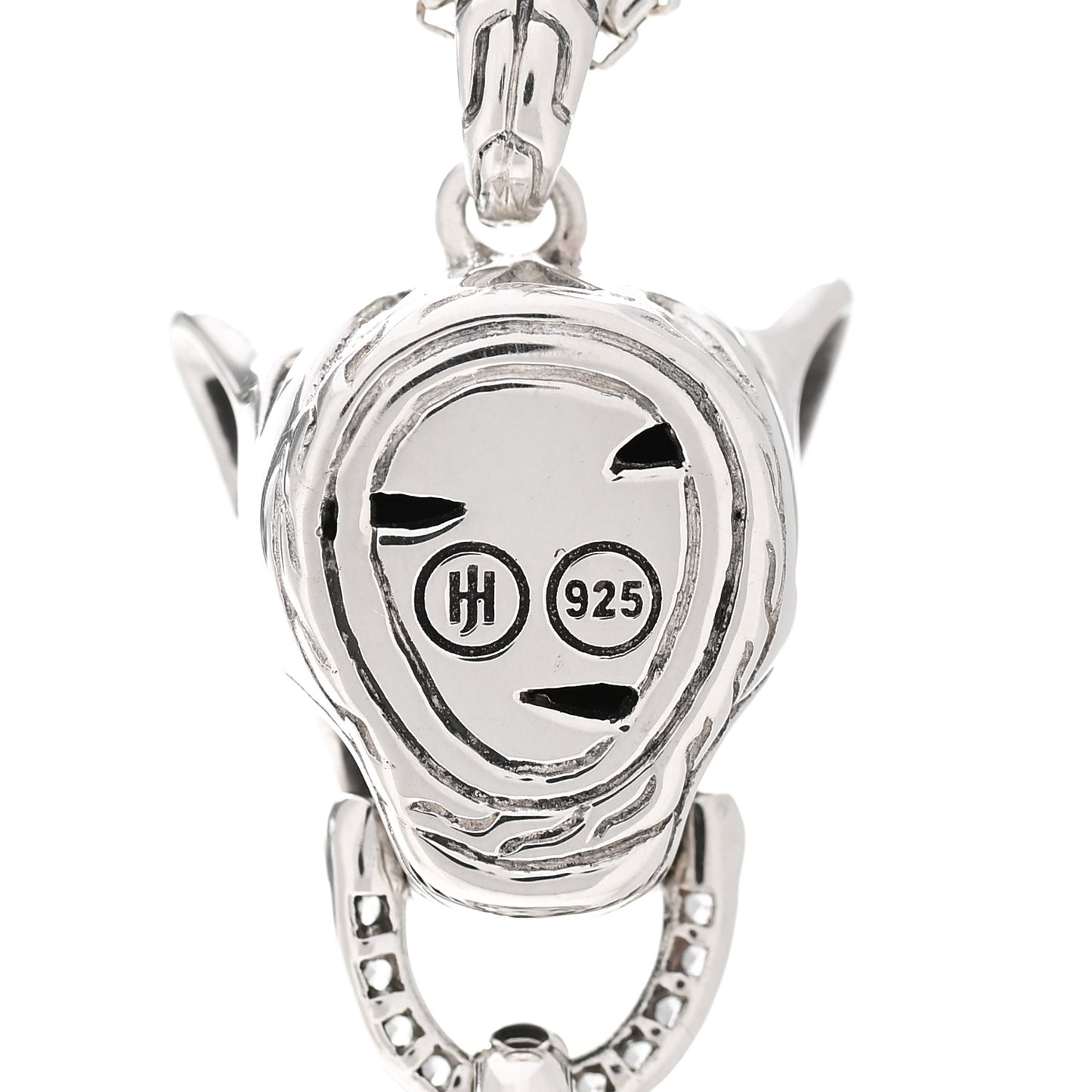 Sterling Silver Pink Pearl Topaz Labradorite Macan Legends Tiger Pendant Necklace