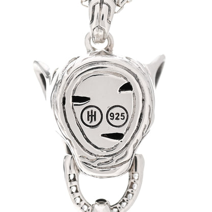 John Hardy Sterling Silver Pink Pearl Topaz Labradorite Macan Legends Tiger Pendant Necklace 4 of 4