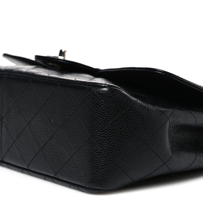 Chanel Caviar Quilted Jumbo Single Flap Black 10 of 11