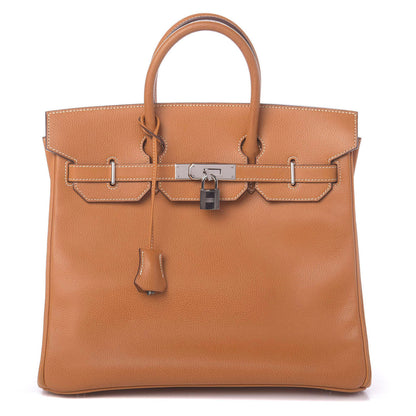 Hermes Vache Liegee HAC Birkin 32 Gold 1 of 8