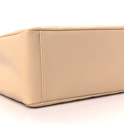 Chanel Caviar Quilted Grand Shopping Tote GST Beige Clair 8 of 9