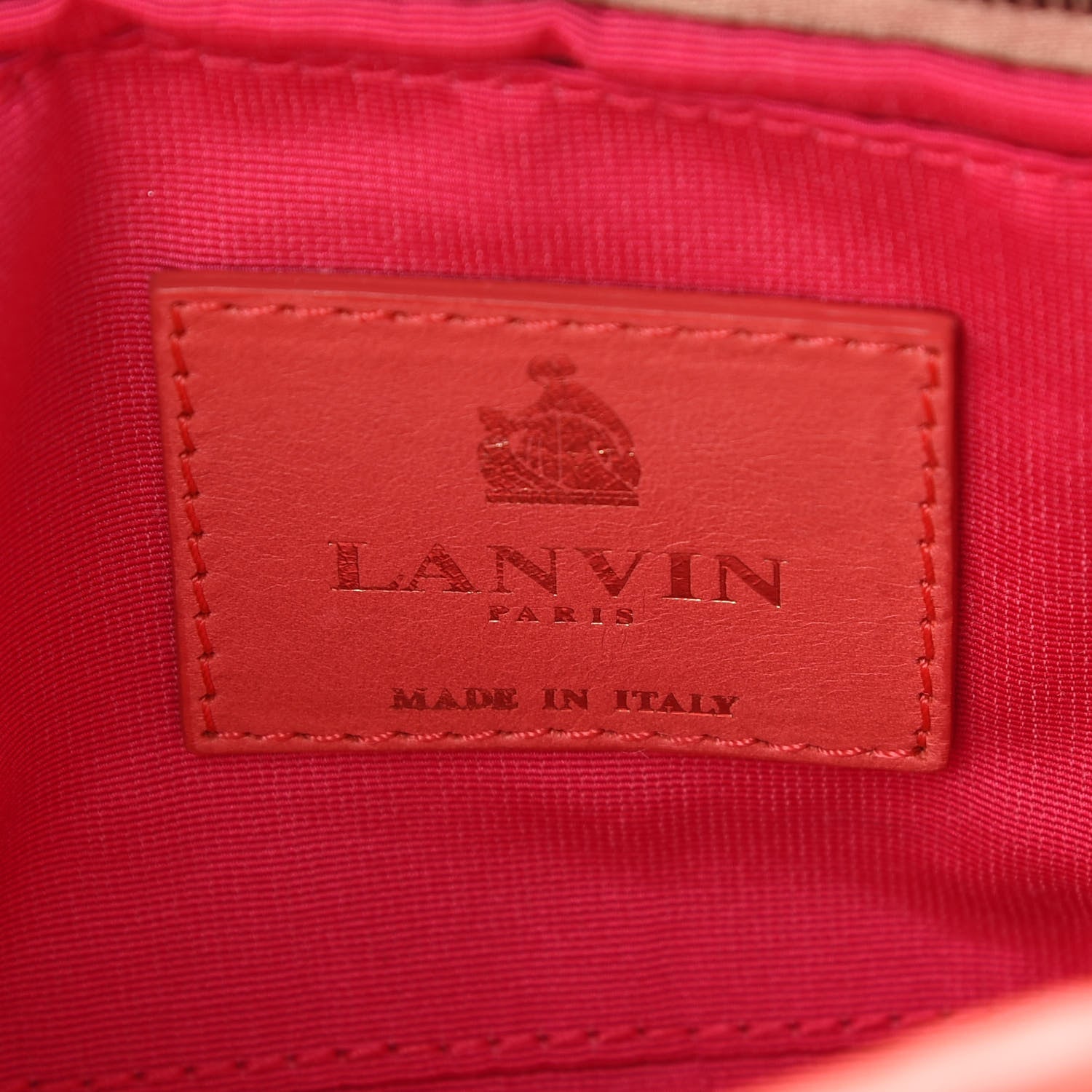 Lanvin Lambskin Quilted Small Happy Shoulder Bag Pink 6 of 10