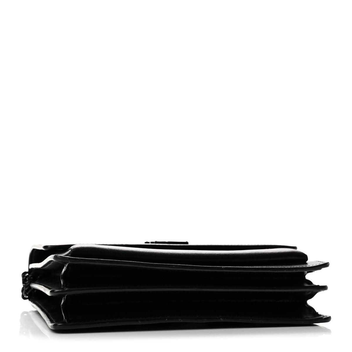 Saint Laurent Calfskin Medium Monogram Monochrome Sunset Black 4 of 13