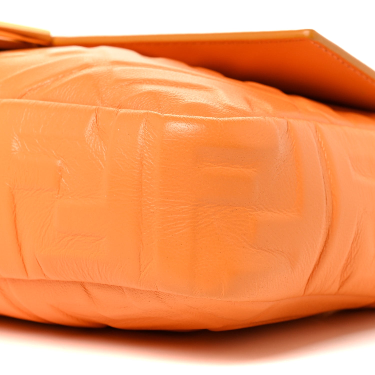 Fendi Nappa FF 1974 Embossed Baguette Clementine 9 of 13