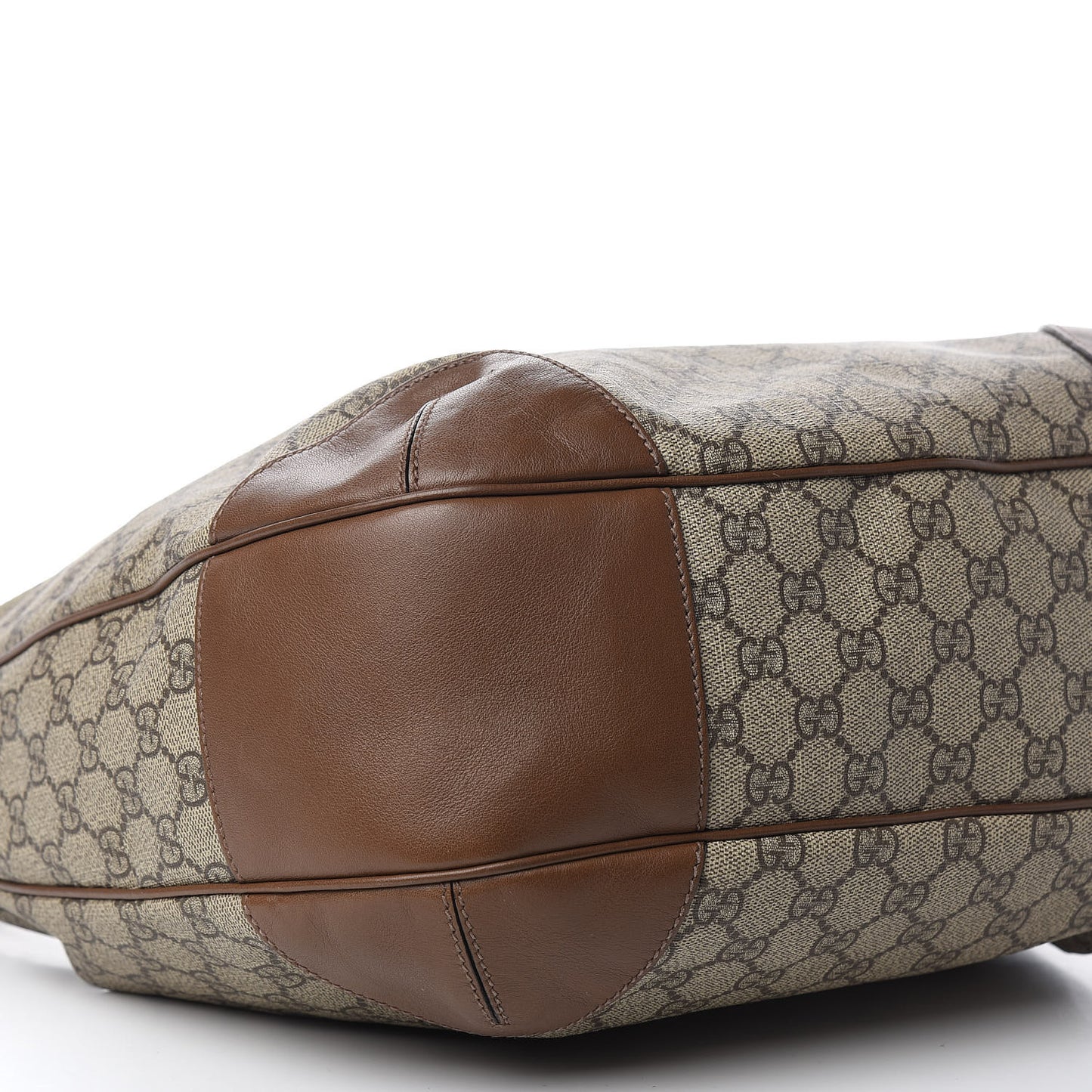 GG Supreme Monogram Margaux Calfskin Medium Nice Hobo Beige Ebony Acero