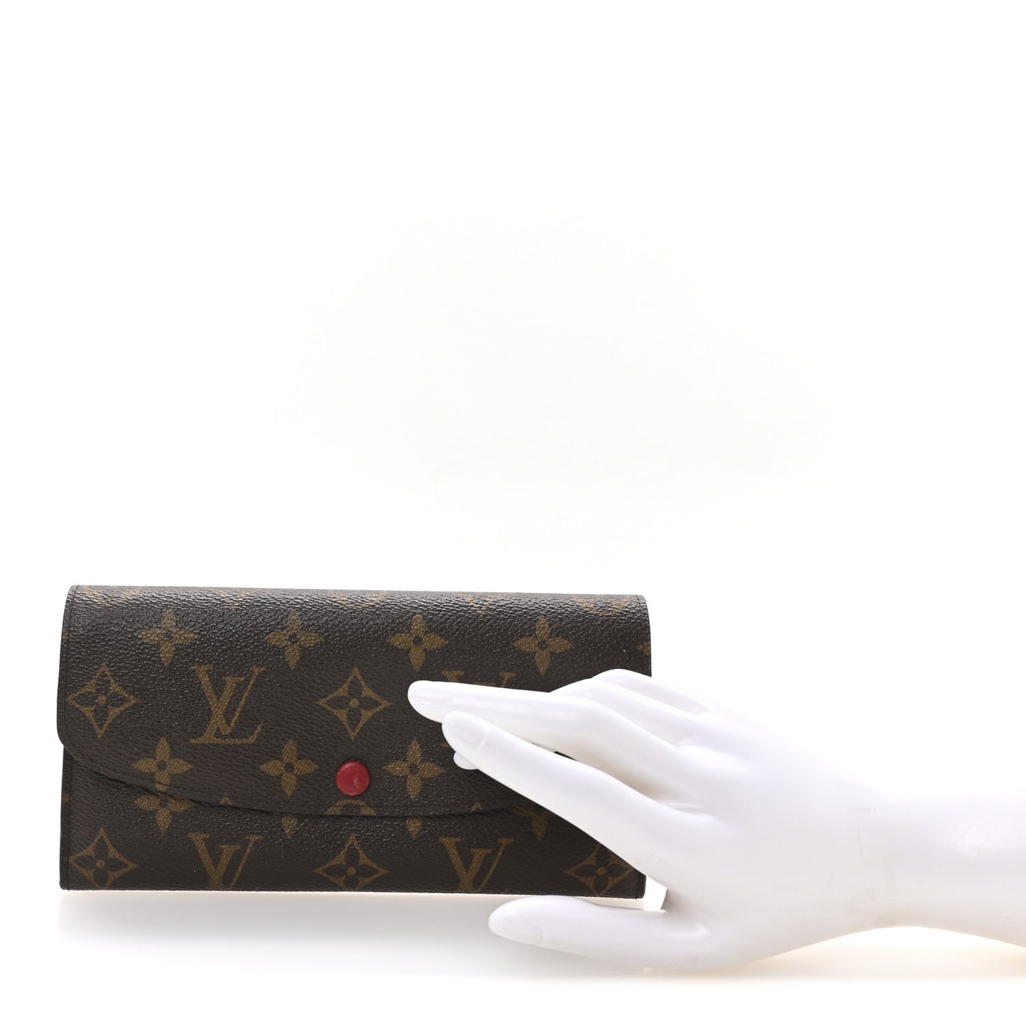 Monogram Emilie Wallet Red