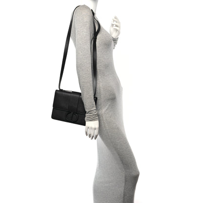 Christian Dior Ultra Matte Grained Calfskin 30 Montaigne Flap Bag Navy 2 of 11