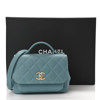 Chanel Caviar Quilted Mini Business Affinity Flap Light Blue 11 of 11