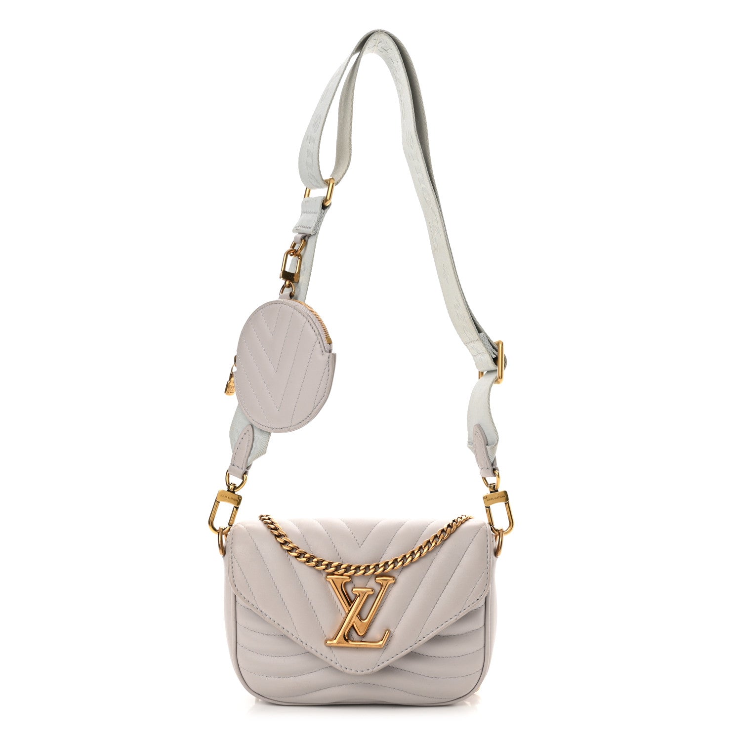 Louis Vuitton Calfskin New Wave Multi Pochette Brume 1 of 12