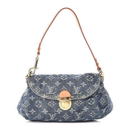 Louis Vuitton Monogram Denim Mini Pleaty Blue 1 of 10