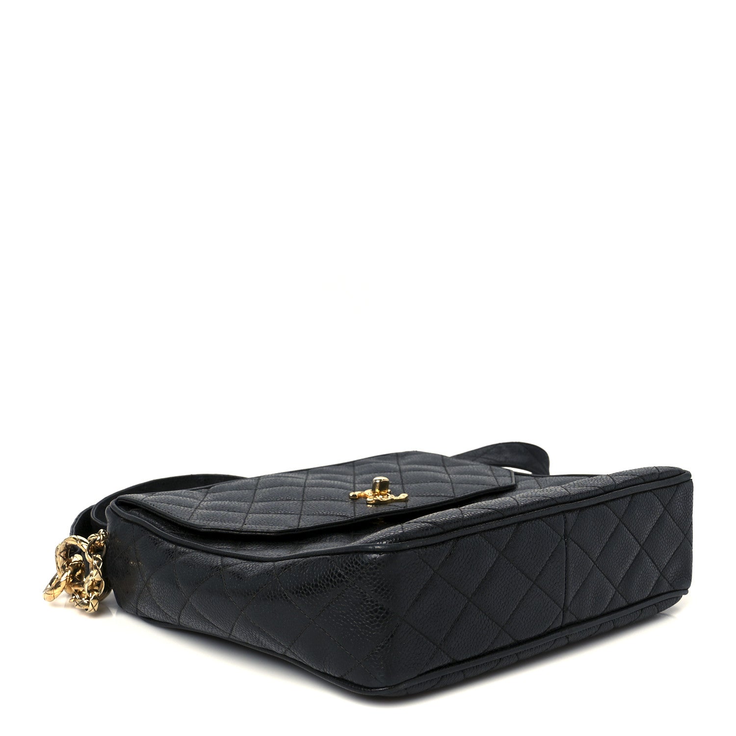 Chanel Caviar Quilted Flap Camera Case Black 4 of 11