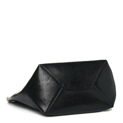 Celine Calfskin Large Clasp Cabas Black 4 of 19
