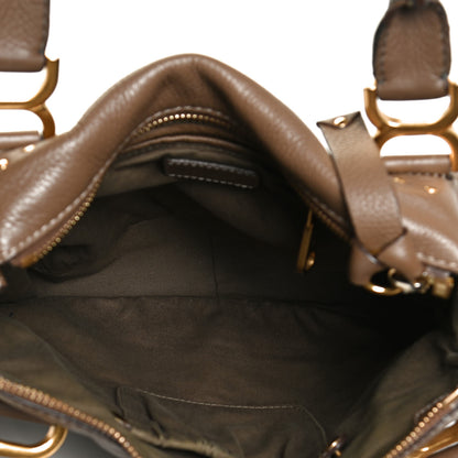 Chloe Calfskin Medium Marcie Satchel Barbour Khaki 5 of 15