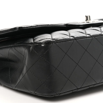 Chanel Lambskin Quilted Medium Double Flap Black 9 of 10