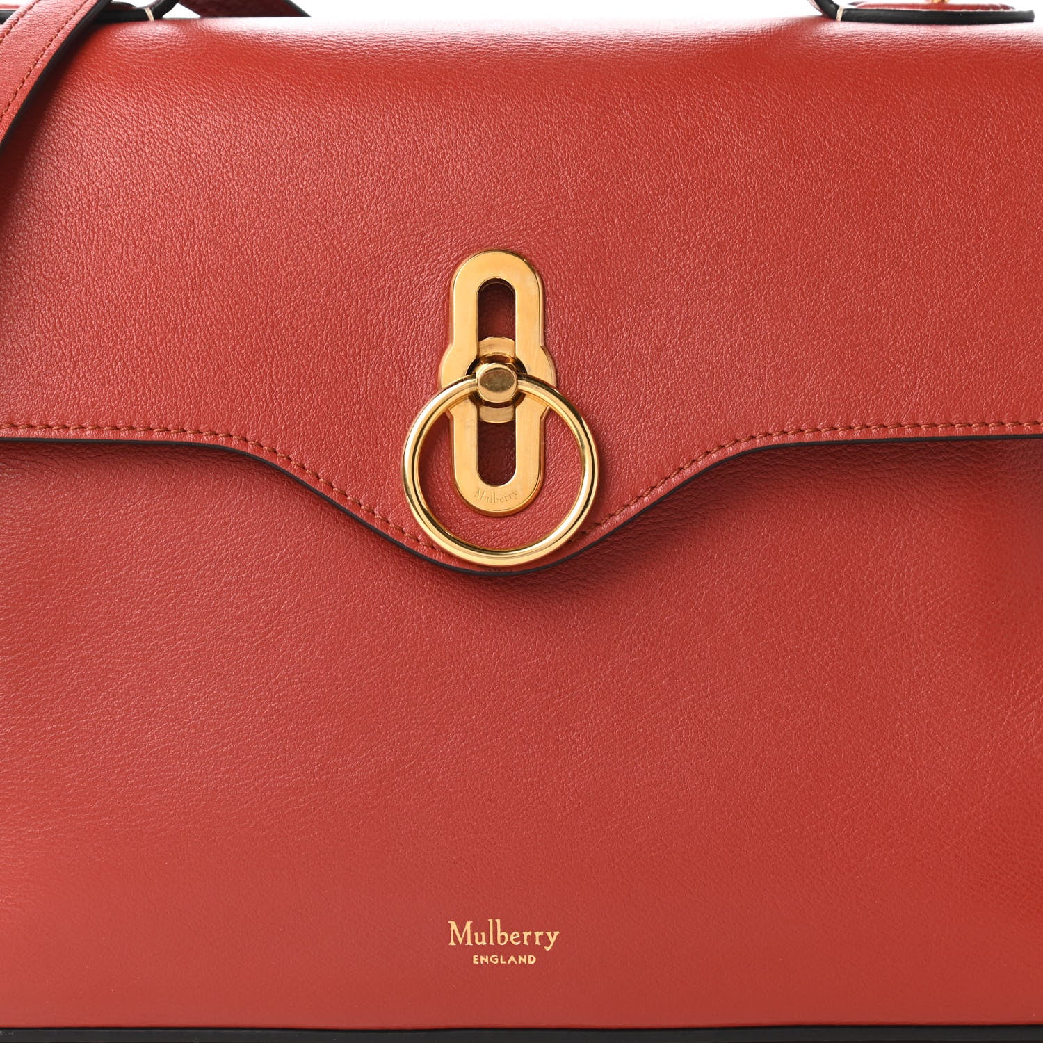 Mulberry Silky Calfskin Small Seaton Rust 9 of 9
