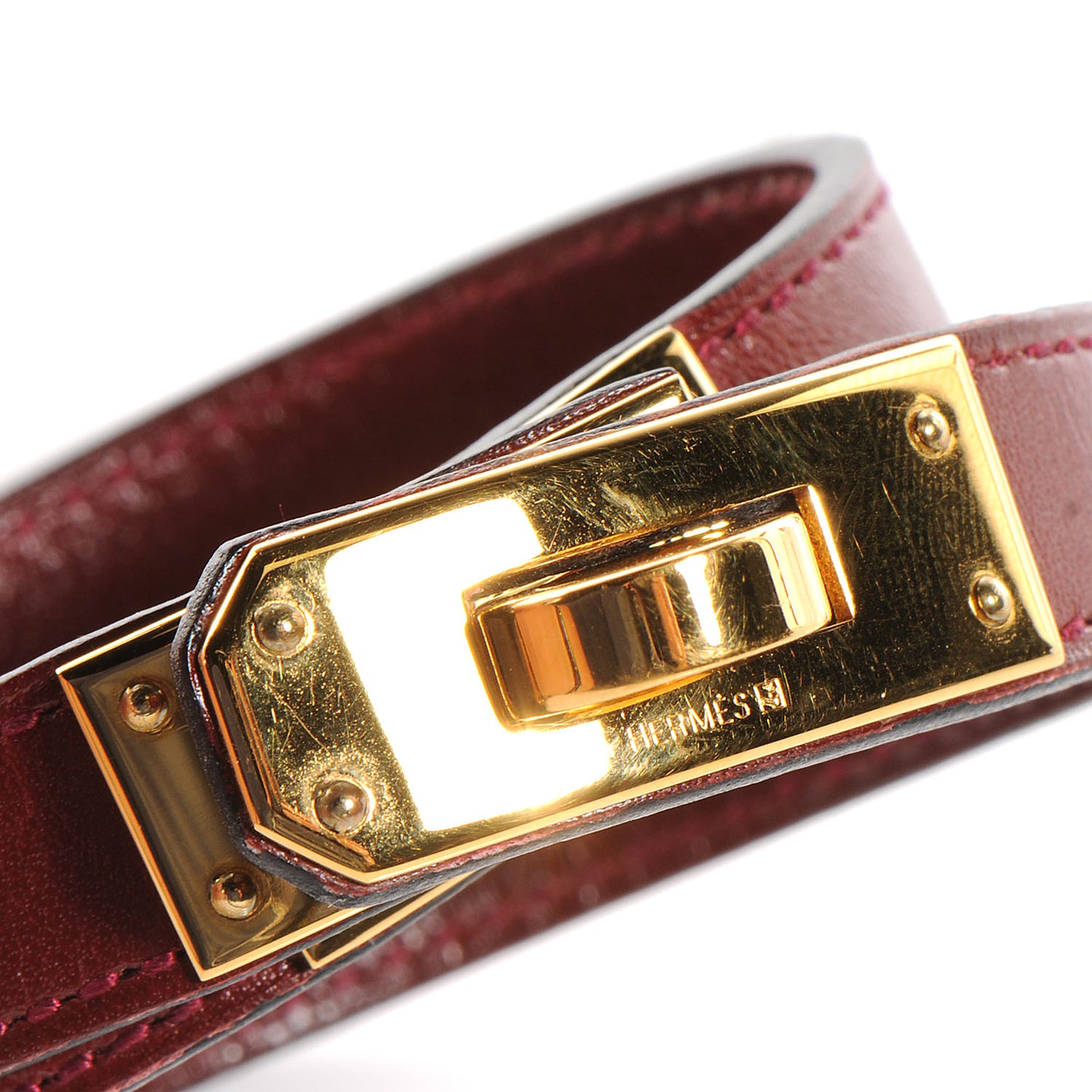 Chamonix Kelly Double Tour Bracelet Small Rouge H