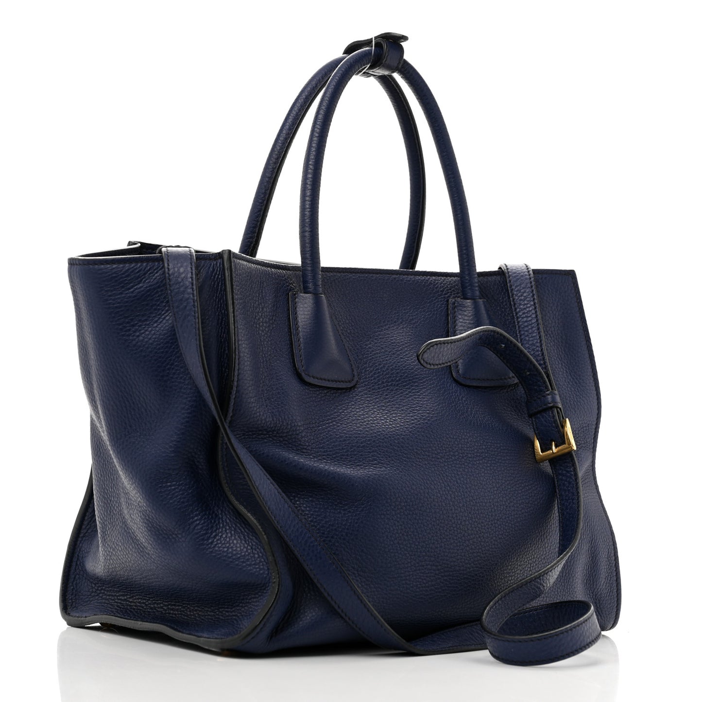 Vitello Daino Shopping Tote Inchiostro