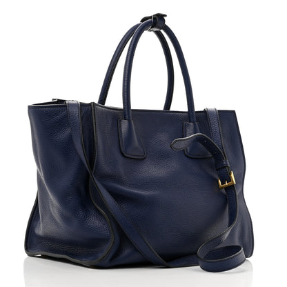 Prada Vitello Daino Shopping Tote Inchiostro 3 of 13