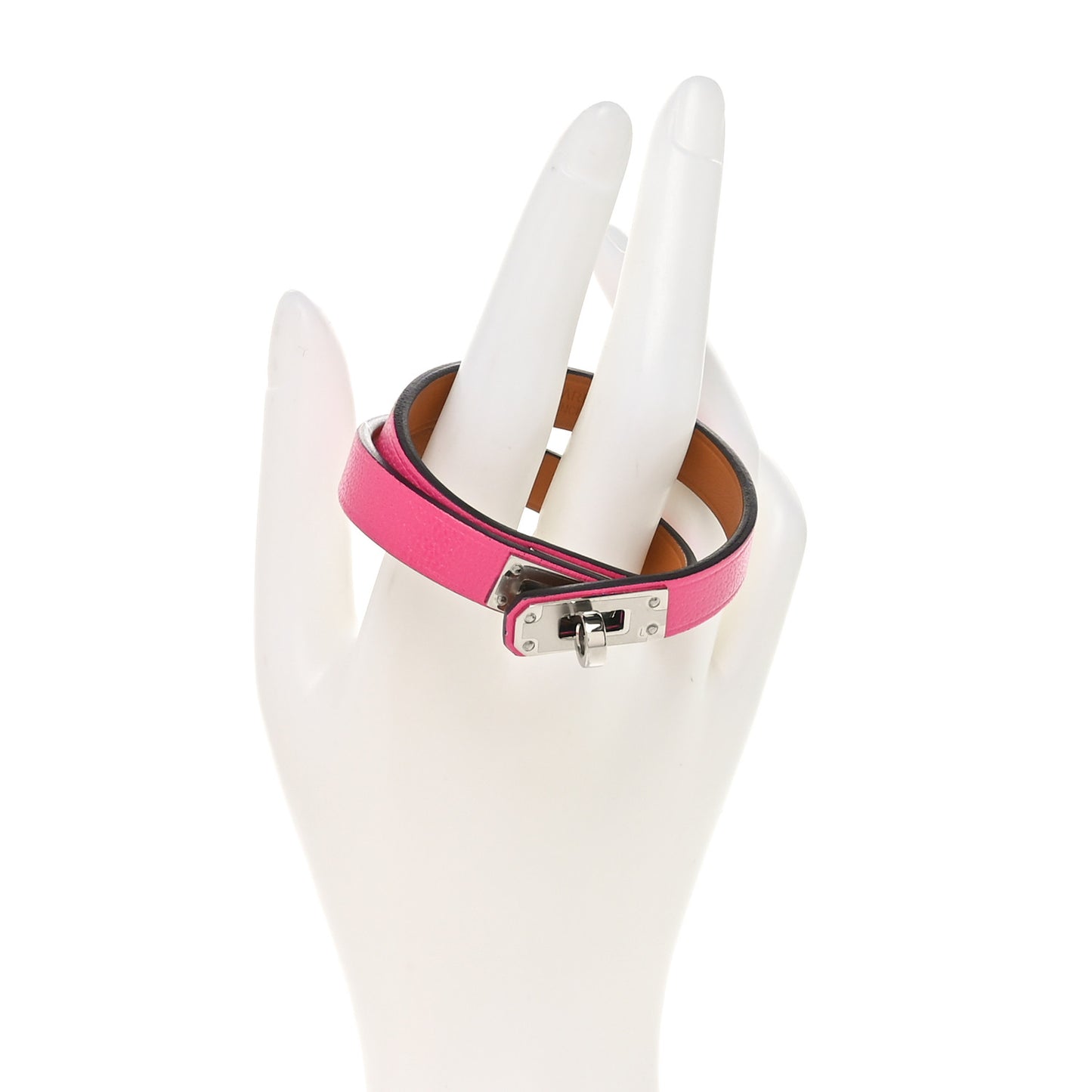 Chevre Chamkila Mini Kelly Double Tour Bracelet T1 Rose Shocking