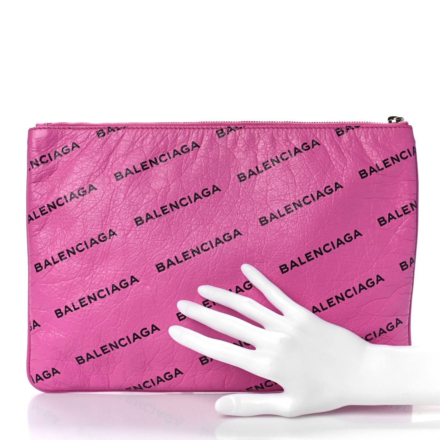 Agneau Arena Allover Logo Pouch Rose Bonbon Black