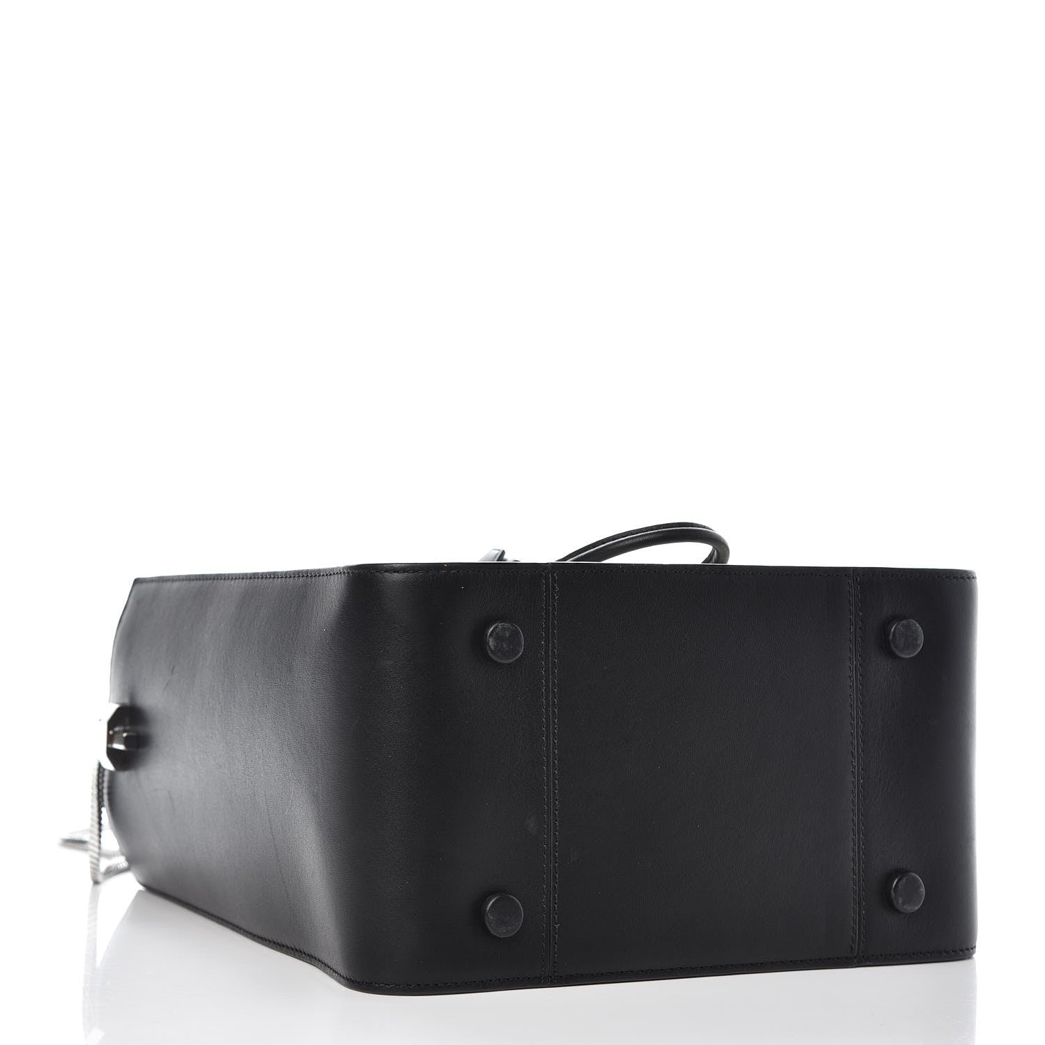 3.1 Phillip Lim 3.1 Smooth Calfskin Bi-Color Small Soleil Bucket Bag Off White Black 5 of 10