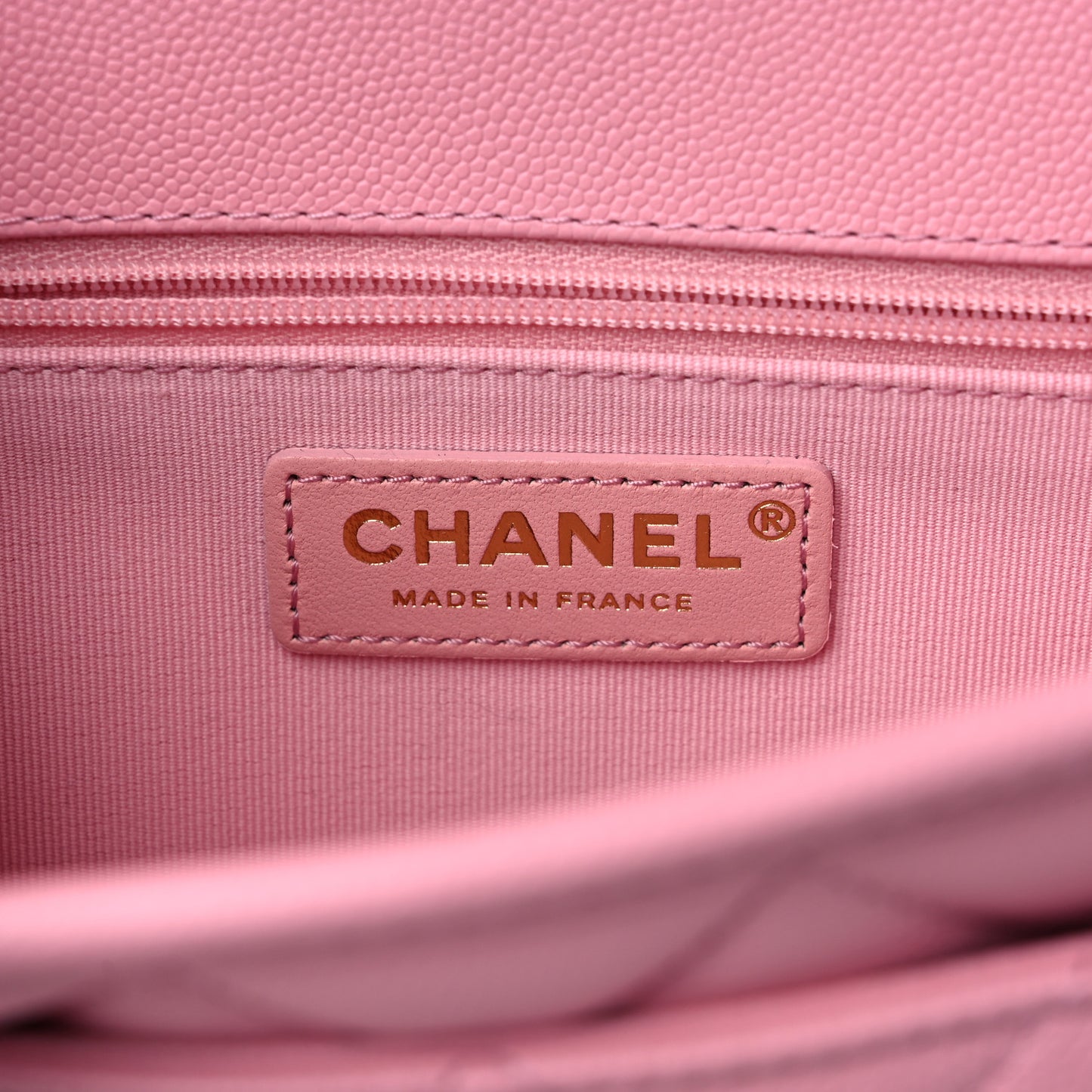 Caviar Quilted School Memory Small Top Handle Flap Pink