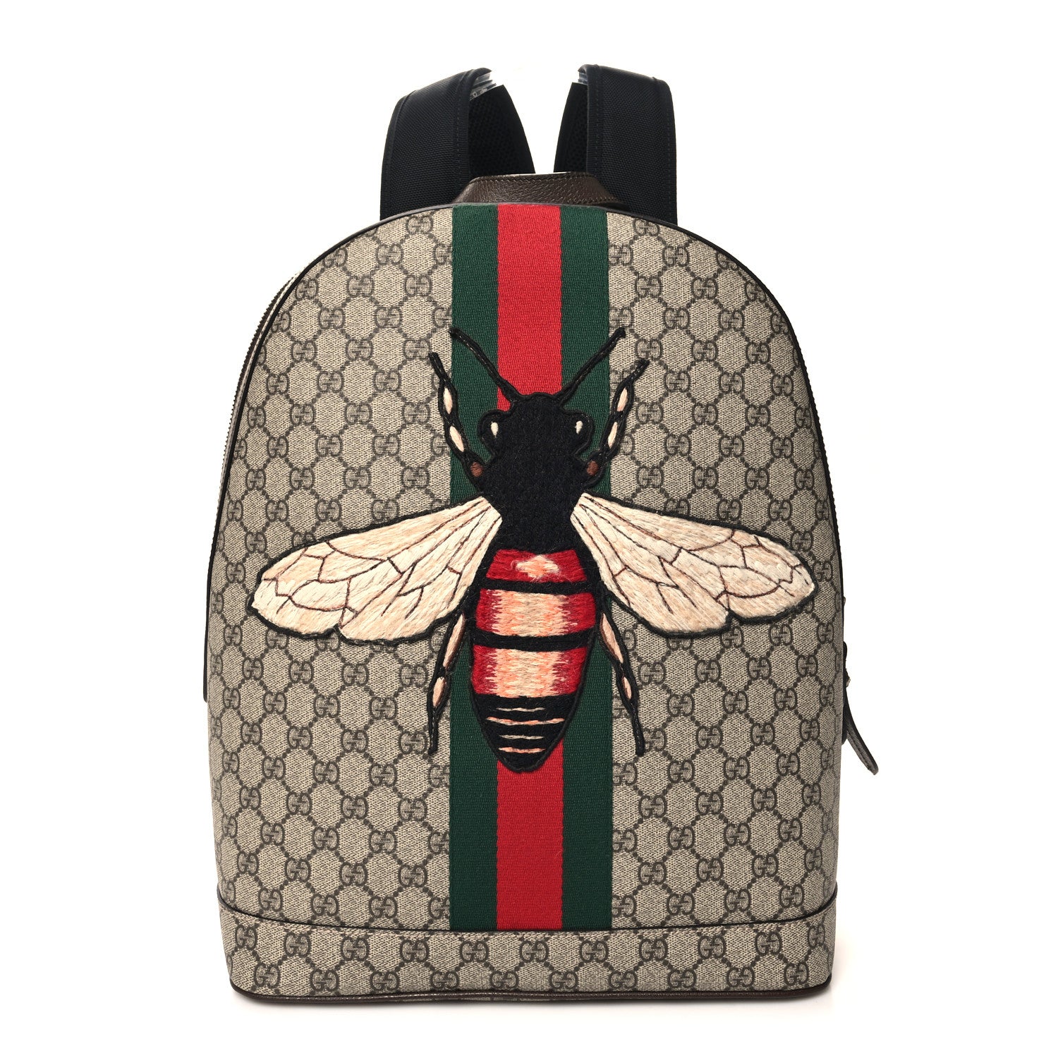 Gucci GG Supreme Monogram Web Animalier Bee Dome Backpack 1 of 11
