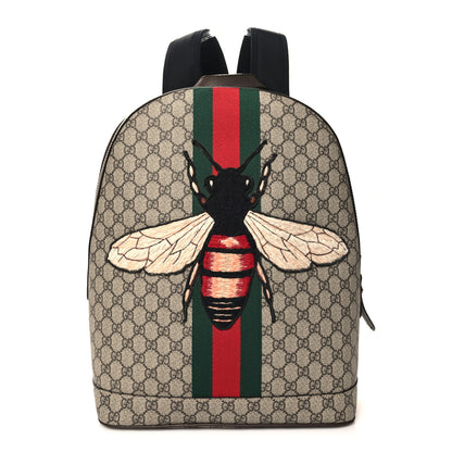 Gucci GG Supreme Monogram Web Animalier Bee Dome Backpack 1 of 11