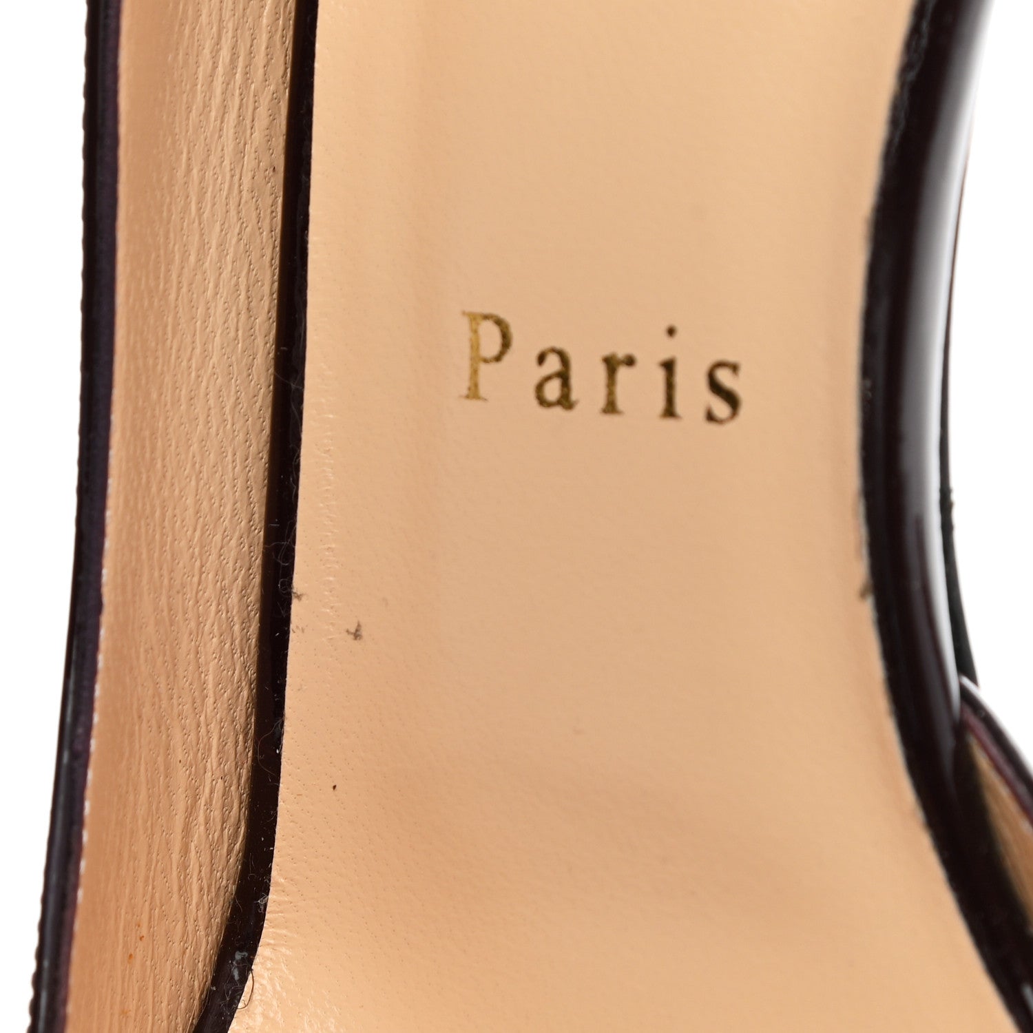Christian Louboutin Patent Iriza 70 Pumps 37.5 Lie De Vin 8 of 14