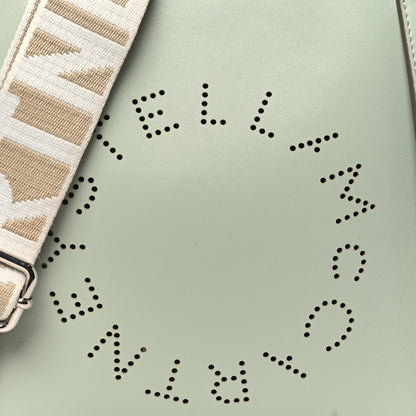 Stella McCartney Eco Alter Nappa Perforated Logo Mini Crossbody Sage Green 8 of 11