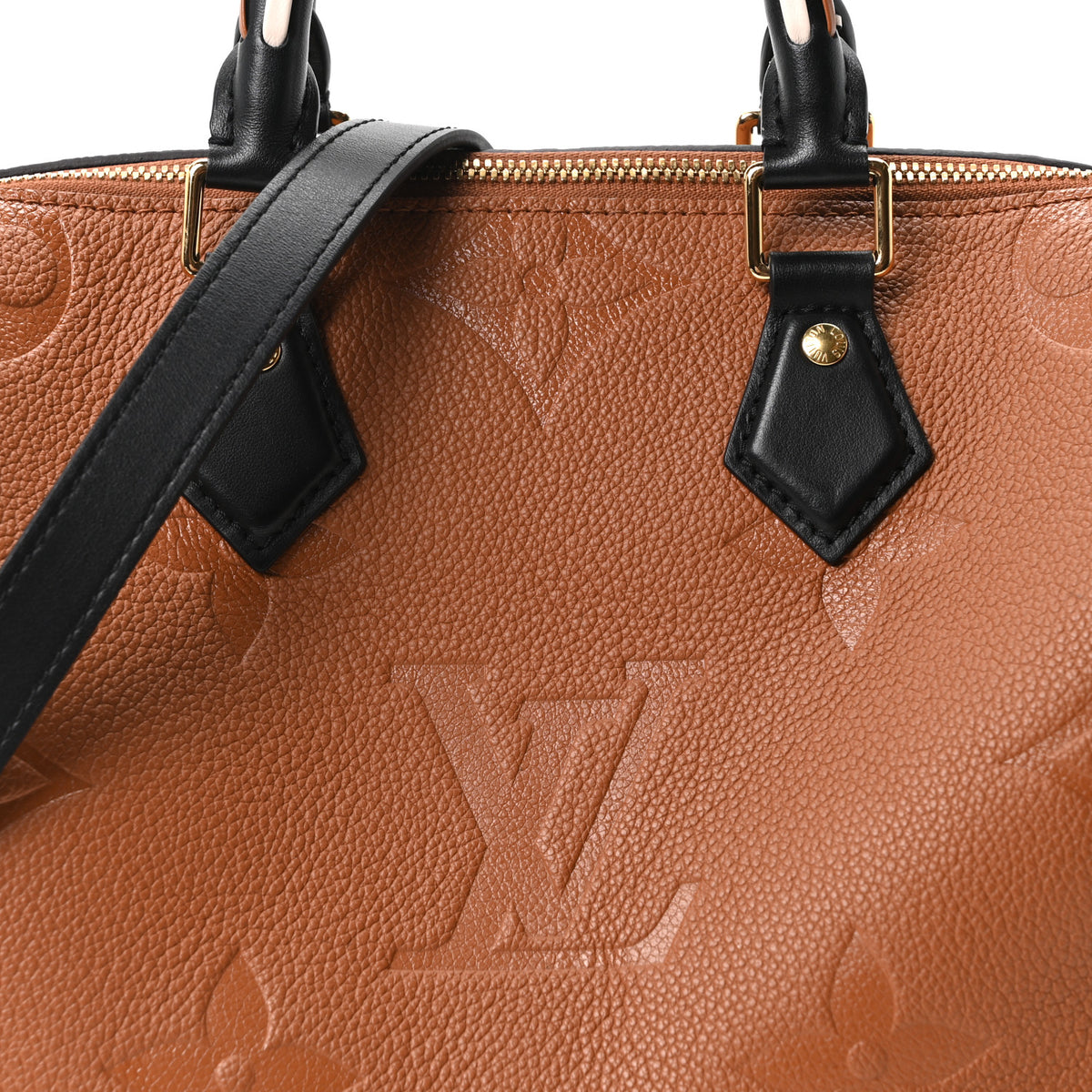 Louis Vuitton Empreinte Monogram Giant Wild At Heart Speedy Bandouliere 25 Caramel 7 of 9