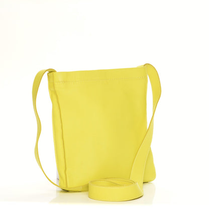 Hermes Lambskin Clou De Selle Pouch Sulphur 3 of 7