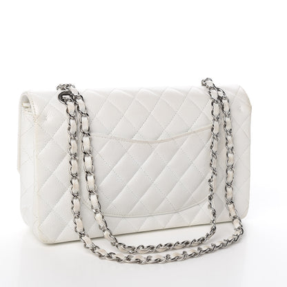 Chanel Caviar Quilted Medium Double Flap White 2 of 11