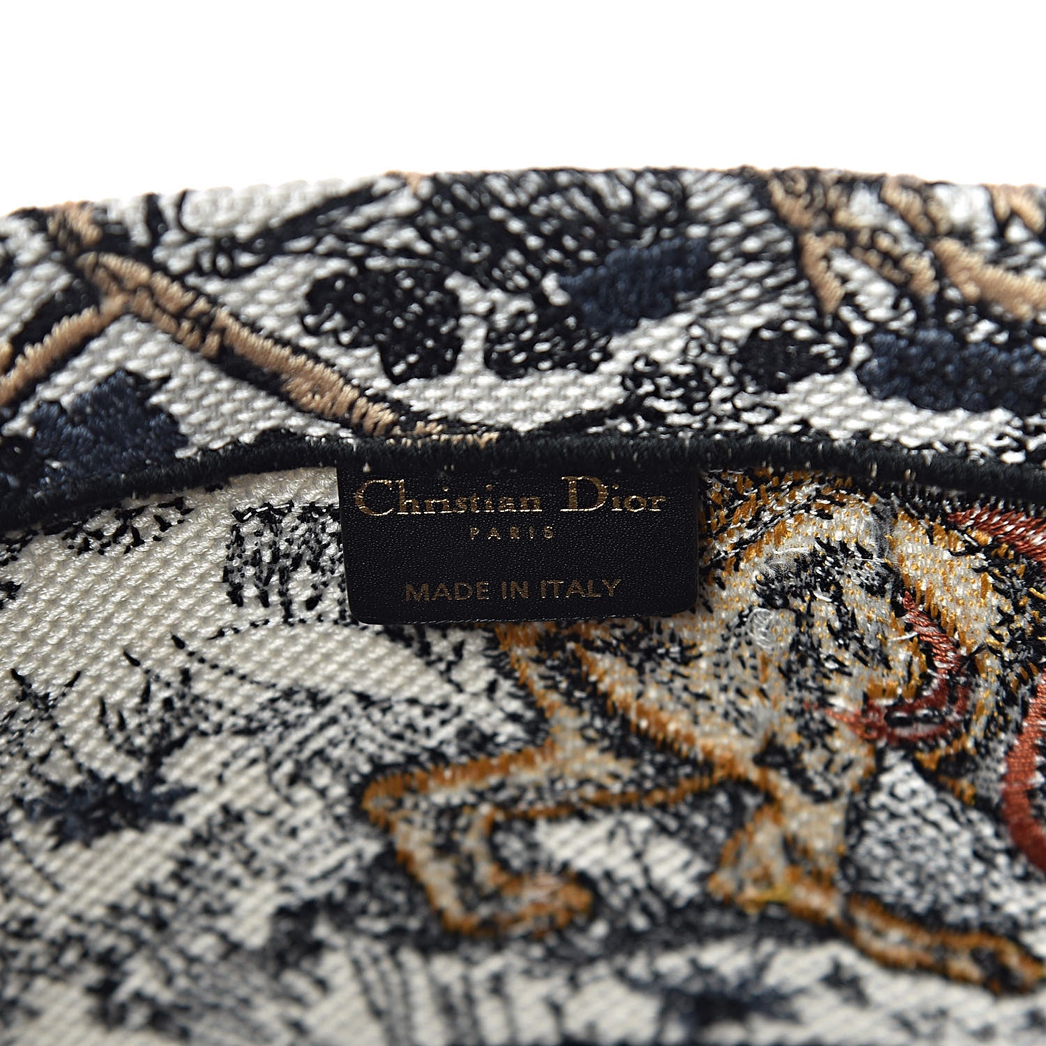 Christian Dior Canvas Embroidered Large Dioriviera Toile De Jouy Book Tote Multicolor 6 of 10