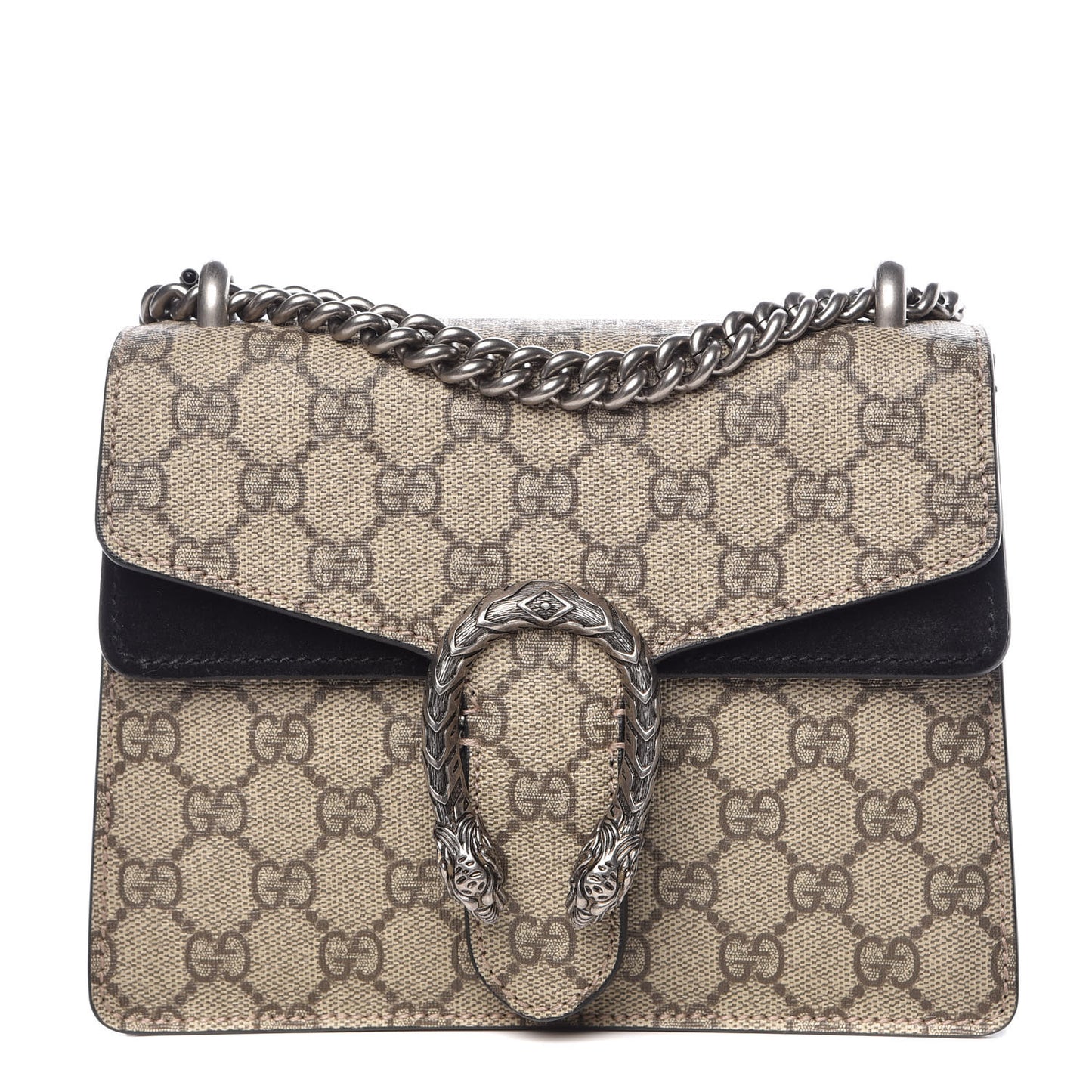 GG Supreme Monogram Mini Dionysus Shoulder Bag Black