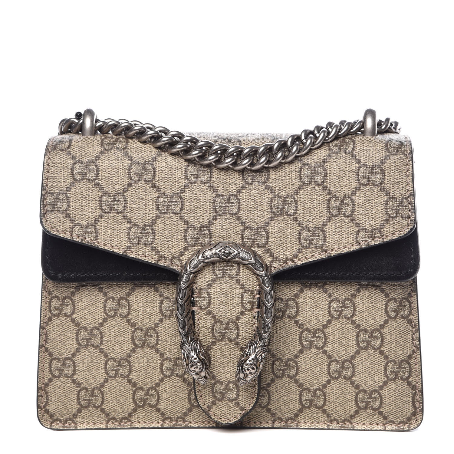 Gucci GG Supreme Monogram Mini Dionysus Shoulder Bag Black 1 of 14