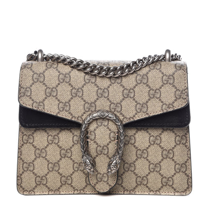 Gucci GG Supreme Monogram Mini Dionysus Shoulder Bag Black 1 of 14