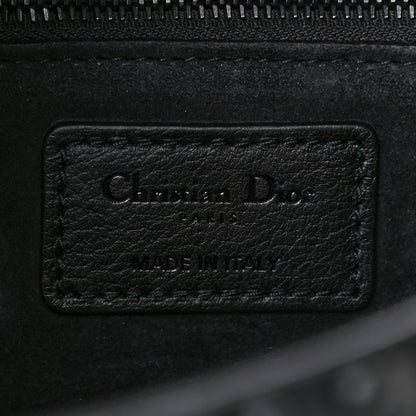 Christian Dior Lambskin Studded Matte Cannage Medium Lady Dior So Black 6 of 14