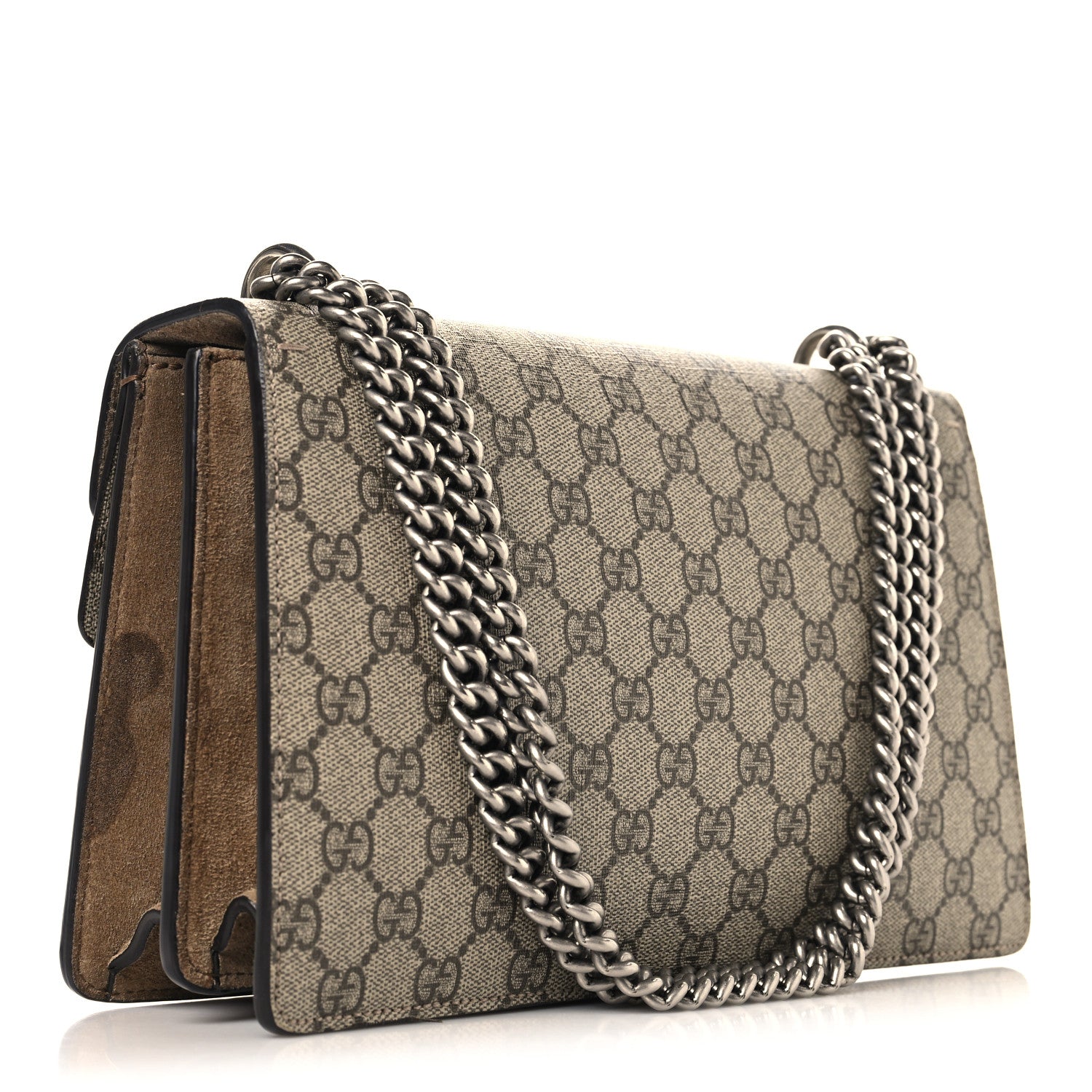 Gucci GG Supreme Monogram Small Dionysus Shoulder Bag Taupe 3 of 11