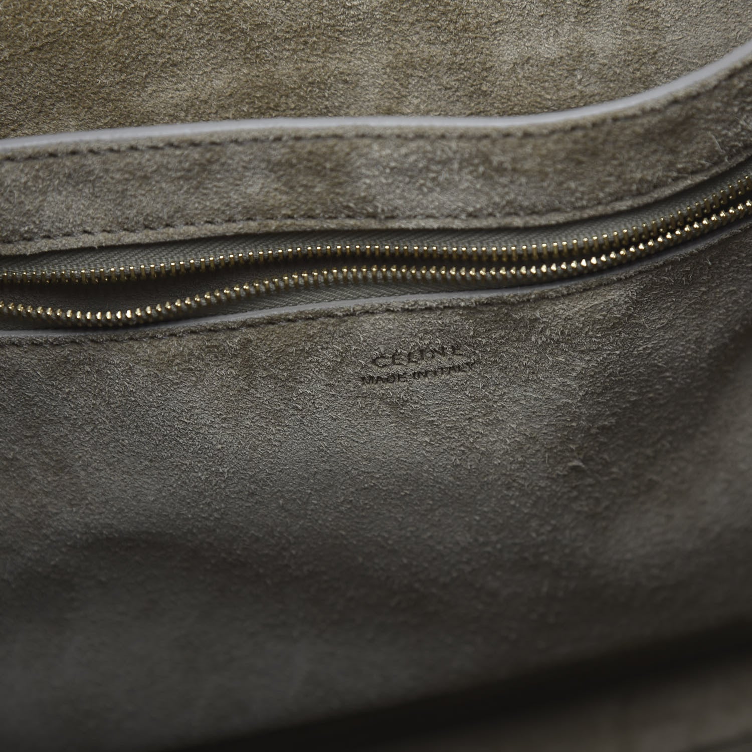 Celine Soft Grained Calfskin Sangle Bucket Bag Taupe 8 of 9