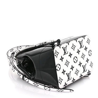 Louis Vuitton Patent Monogram Hot Springs Backpack Black White 4 of 10