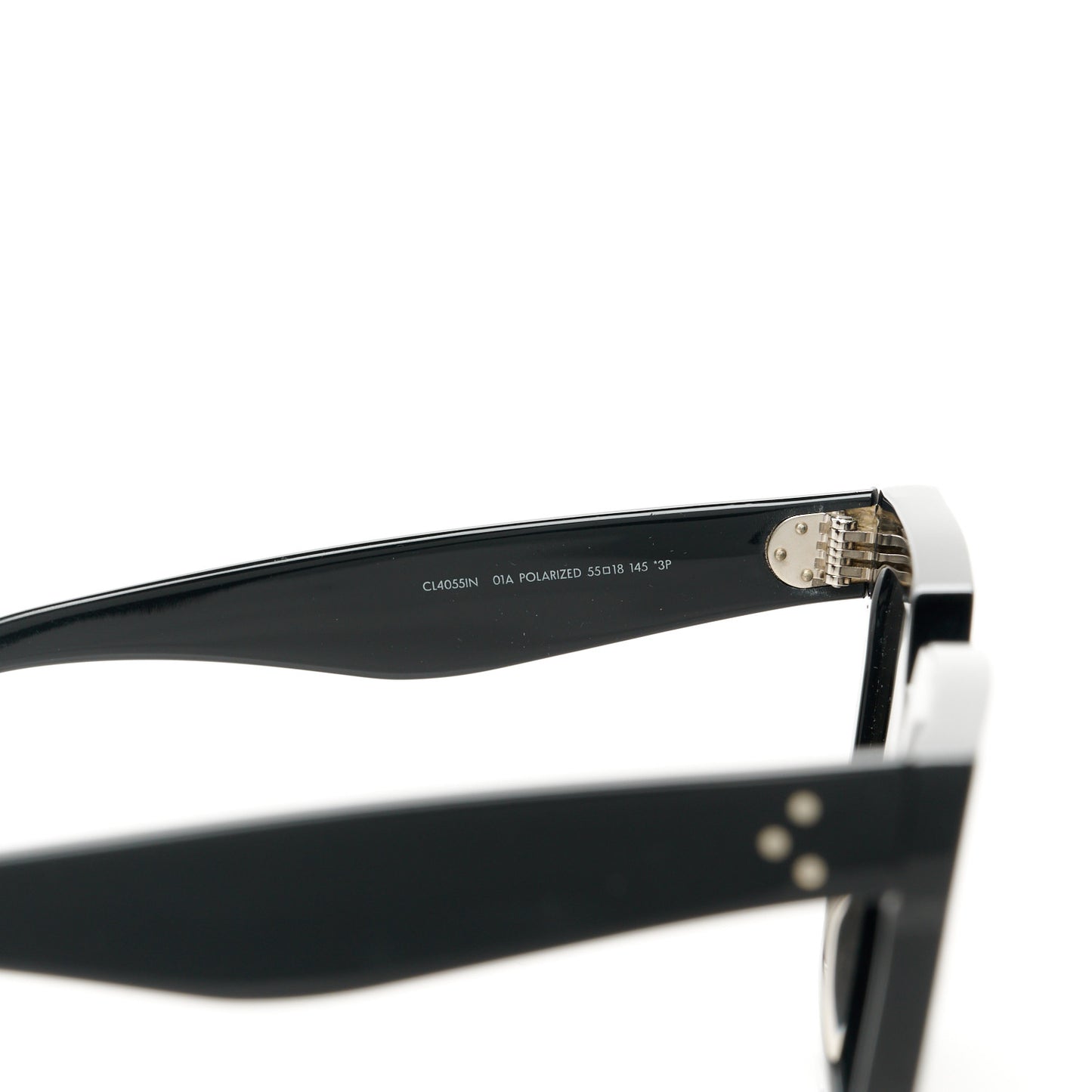 Acetate Polarized Oversized Sunglasses CL4055IN Black