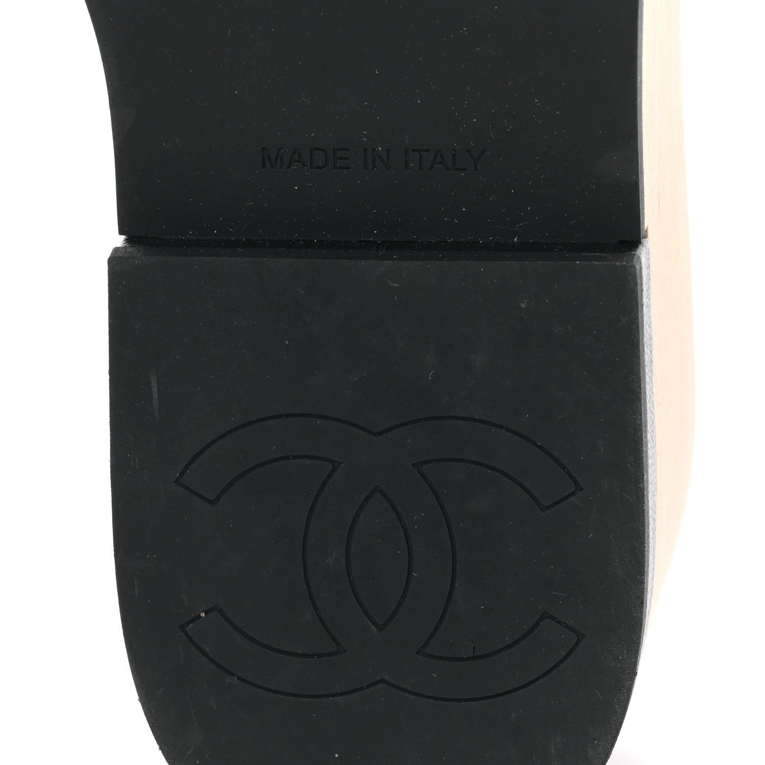 Chanel Lambskin Quilted CC Slip On Platform Sandals 39 Black 6 of 8