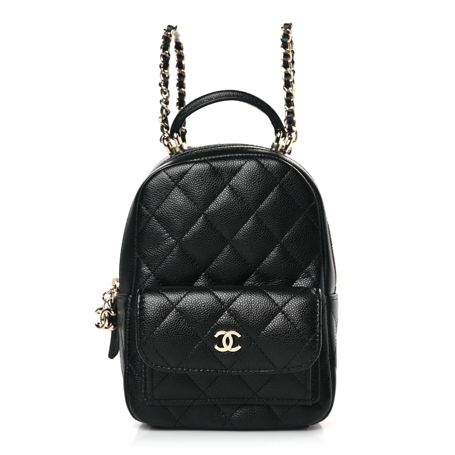 Chanel Caviar Quilted CC Mini Classic Backpack Black 1 of 9