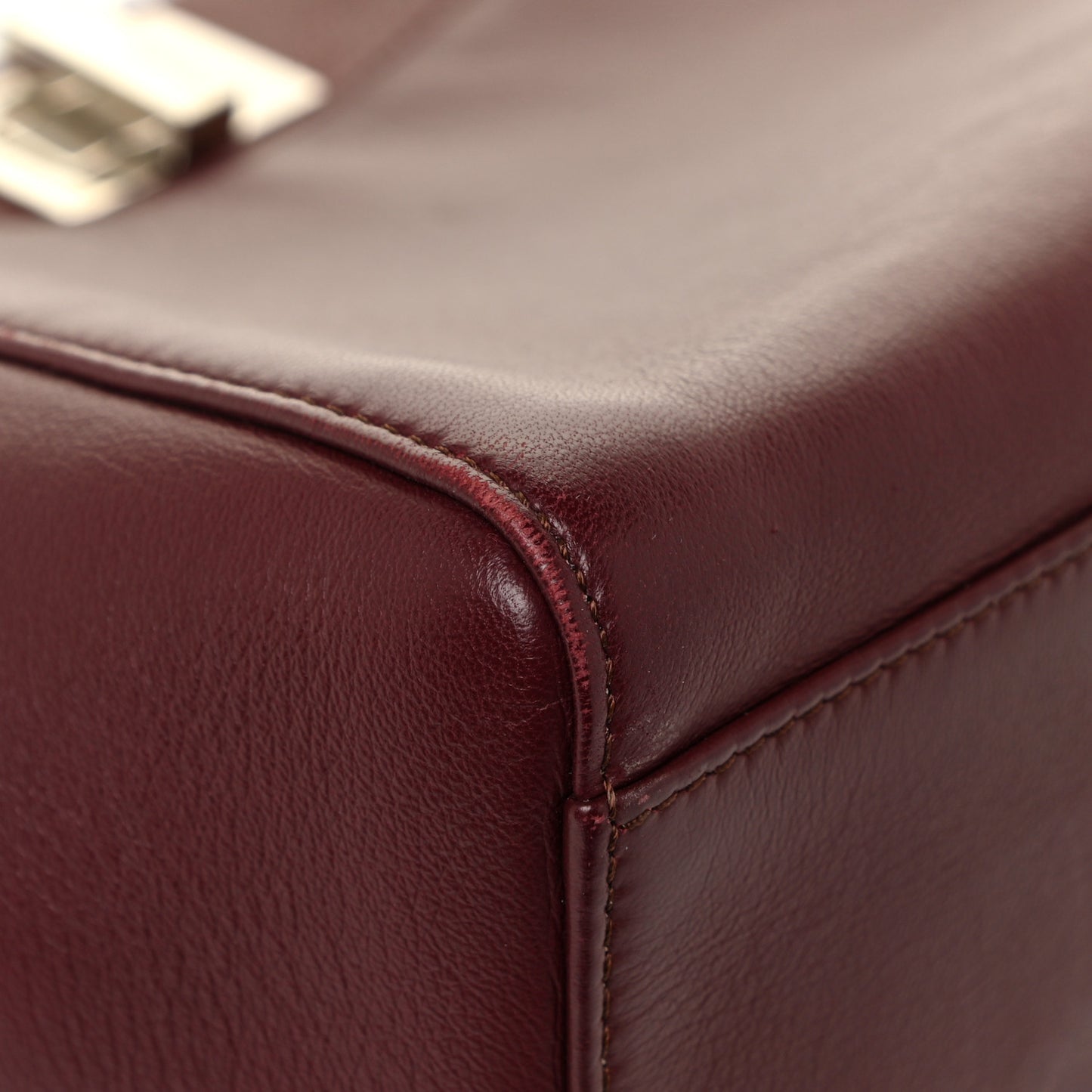 Nappa Mini Peekaboo Iconic Satchel Bordeaux