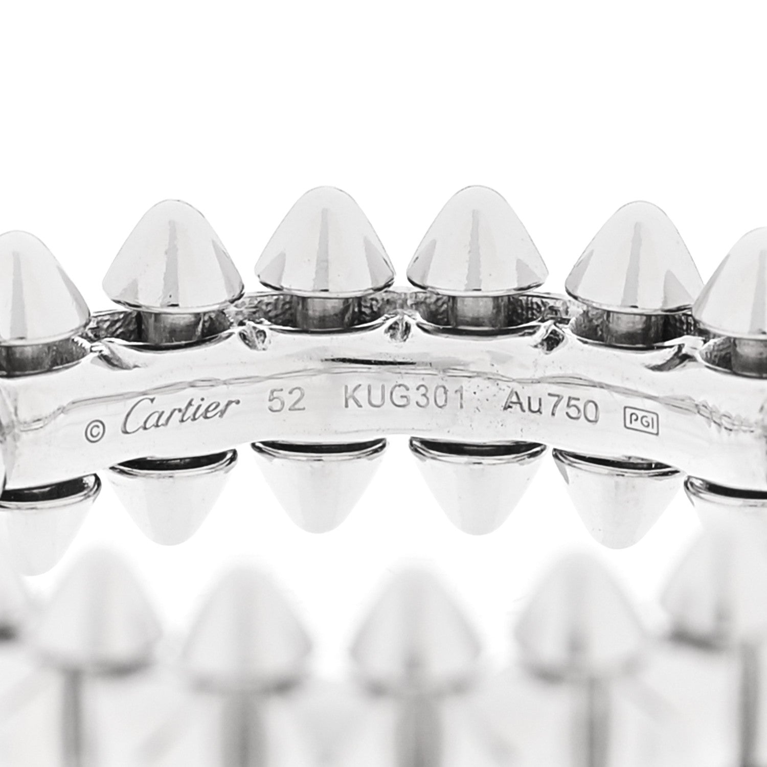 Cartier 18K White Gold SM Clash De Cartier Ring 52 6 4 of 4