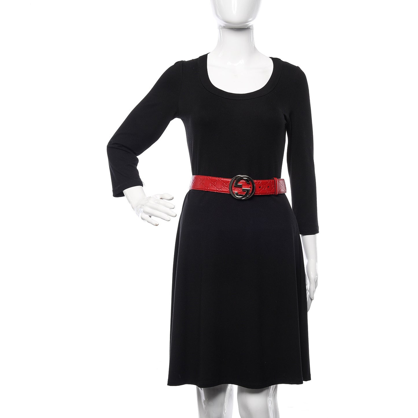 Guccissima Interlocking G 40mm Belt Red
