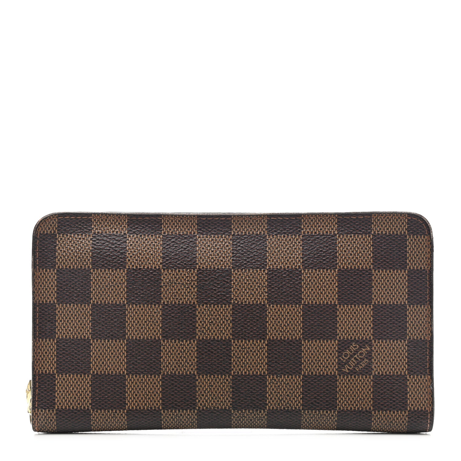 Louis Vuitton Damier Ebene Porte-Monnaie Zippe Zippy Wallet 2 of 16